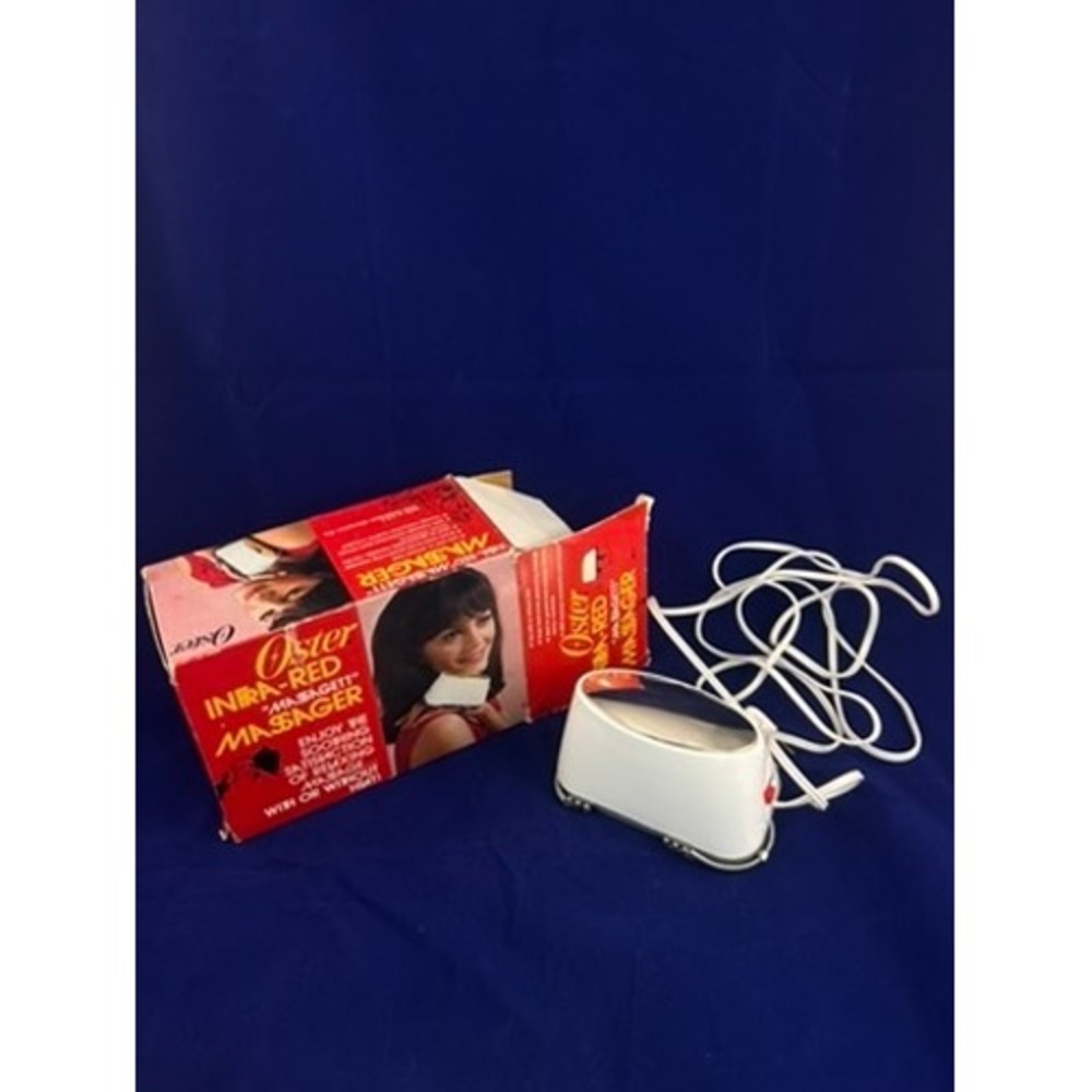 Vintage Oster Infra Red Massager Massagett 1960s Electric w/ Box